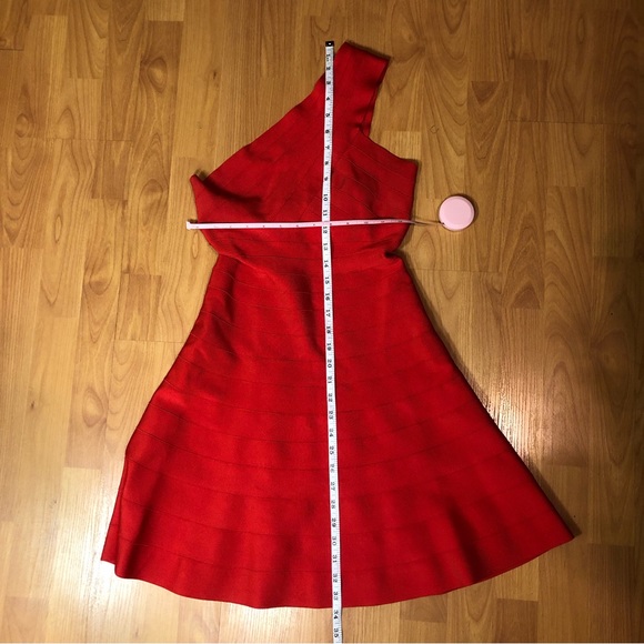 Herve Leger Sydney Flare-Skirt Bandage Dress - Picture 16 of 17